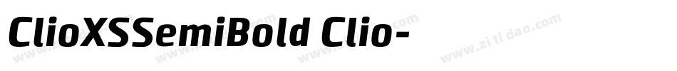 ClioXSSemiBold Clio字体转换
